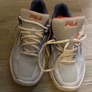Fila light blue women tennis shoes size 8.5